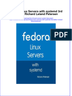 (Download PDF) Fedora Linux Servers With Systemd 3Rd Edition Richard Leland Petersen Online Ebook All Chapter PDF