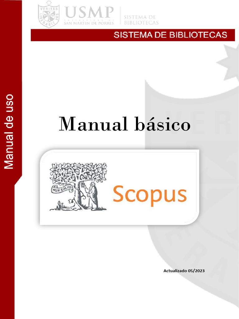 Manual Básico de Scopus y Acceso PDF | PDF | Bibliografía