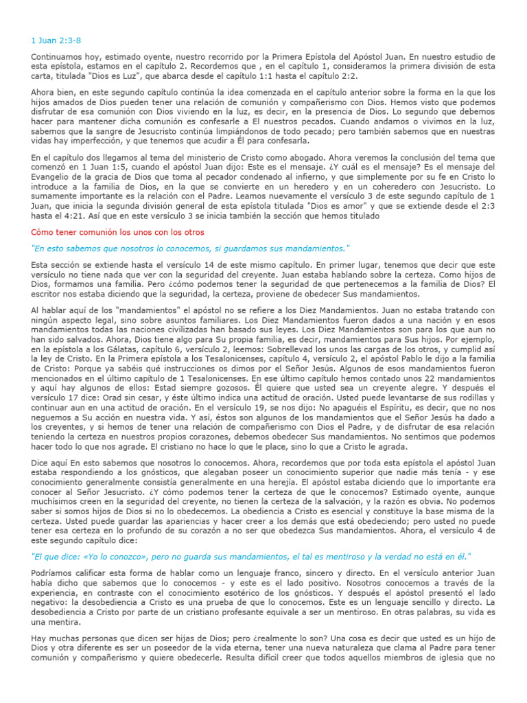 Curated visual reference: Fresh Look at 1 Juan 2 3 8 Pdf Juan El Apóstol