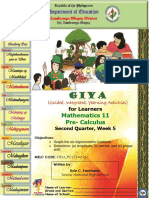 Mathematics 11 Pre-Calculus: For Learners