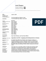 Letter from Wisconsin chapter of the American Academy of Pediatrics opposing AB163, a proposed bill mandating anti-choking devices in schools (7/20/23)