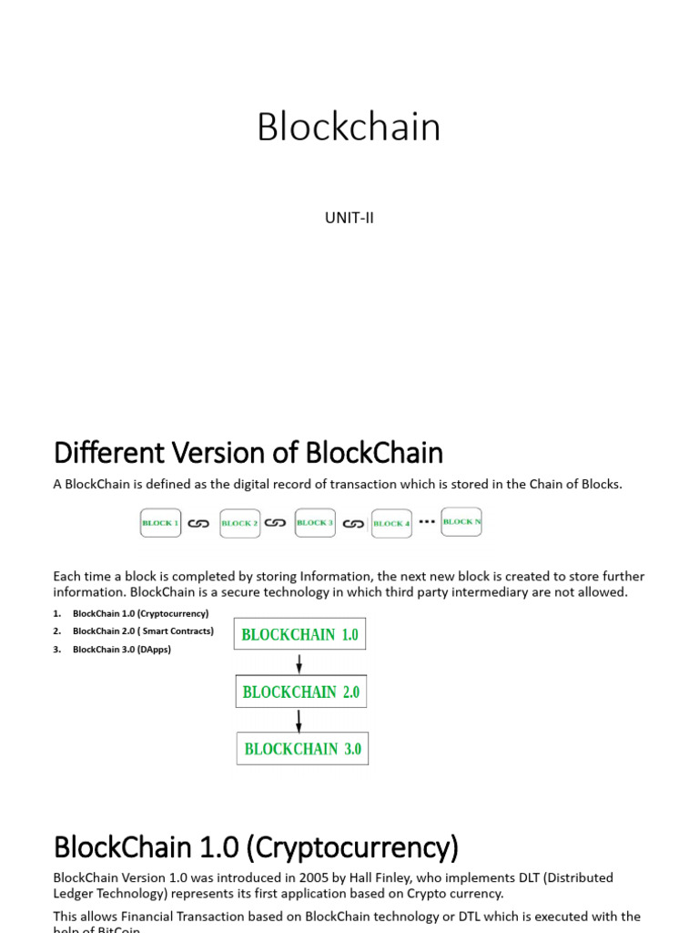Understanding Blockchain Versions and Types | PDF | Cryptography | Key  (Cryptography)