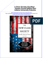 (Download PDF) The New Class Society Goodbye American Dream Fourth Edition Earl Wysong Indiana University Kokomo Online Ebook All Chapter PDF