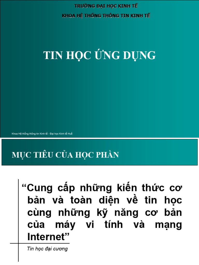 Chương 1 Tin Học | PDF
