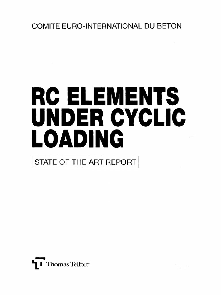 Rc elements under cyclic loading state of the art report download
