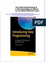 (Download PDF) Introducing Vala Programming A Language and Techniques To Boost Productivity 1St Edition Michael Lauer Online Ebook All Chapter PDF