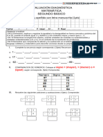 EVALUACIÓN DIAGNÓSTICA matematicas 2024