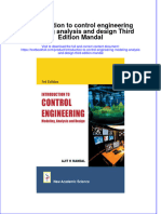 (Download PDF) Introduction To Control Engineering Modeling Analysis and Design Third Edition Mandal Online Ebook All Chapter PDF