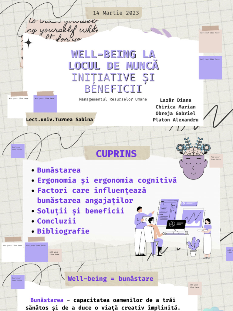 Well-Being La Locul de Muncă | PDF