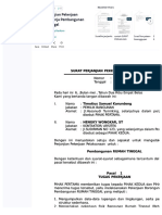PDF Surat Perjanjian Pekerjaan Borongan Kerja Pembangunan Rumah Tinggal Compress