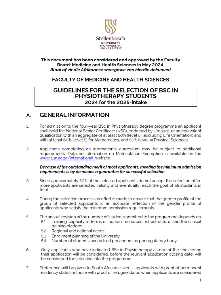 PHYSIOTHERAPY ENTRY REQUIREMENTS visual data 2