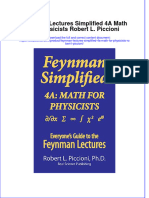 (Download PDF) Feynman Lectures Simplified 4A Math For Physicists Robert L Piccioni Online Ebook All Chapter PDF