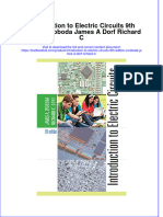 (Download PDF) Introduction To Electric Circuits 9Th Edition Svoboda James A Dorf Richard C Online Ebook All Chapter PDF