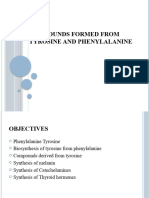 Copmpounds Formed From Tyrosine and Phenylalanine