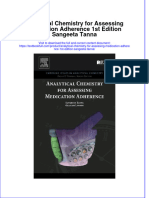 (Download PDF) Analytical Chemistry For Assessing Medication Adherence 1St Edition Sangeeta Tanna Online Ebook All Chapter PDF