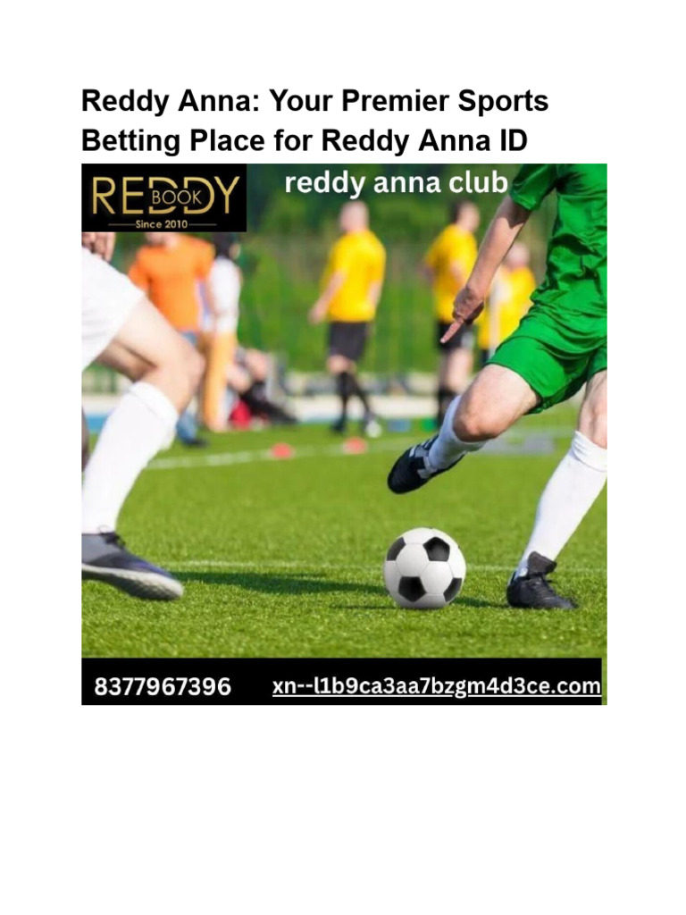 Reddy Anna Your Premier Sports Betting Place For Reddy Anna ID | PDF ...
