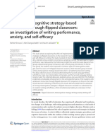 Writing Metacognitive Strategy Based Instruction Through Flipped Classroom: An Investigation of Writing Performance, Anxiety, and Self Efficacy