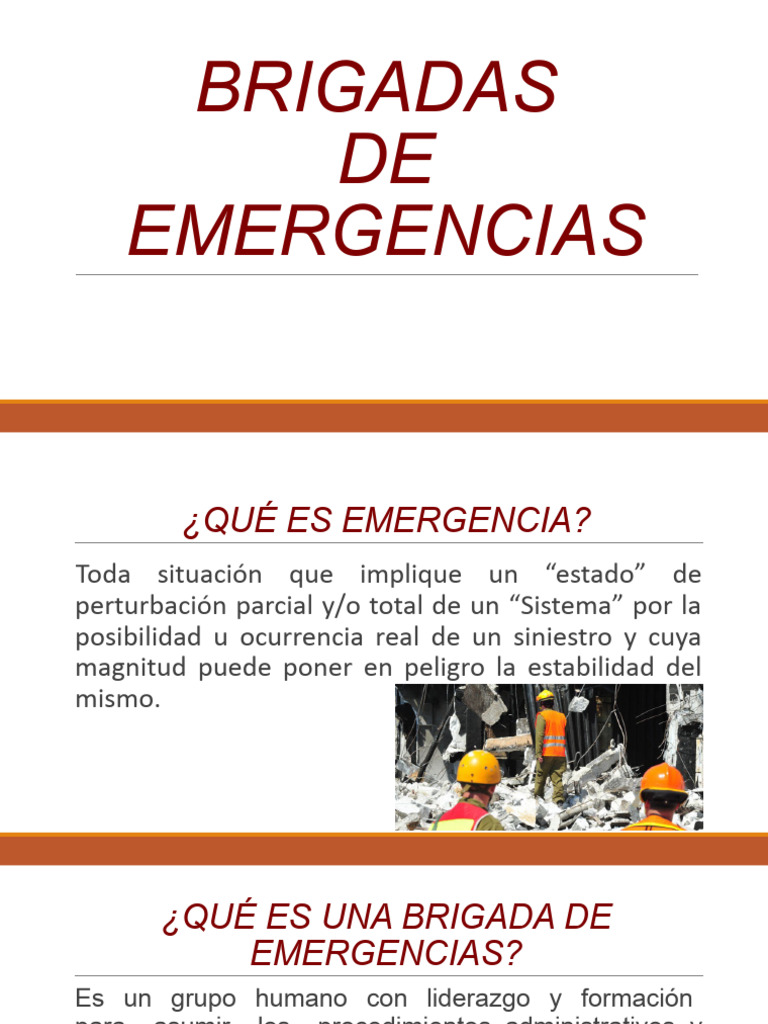 Guía de Brigadas de Emergencias | PDF | Seguridad y salud ocupacional