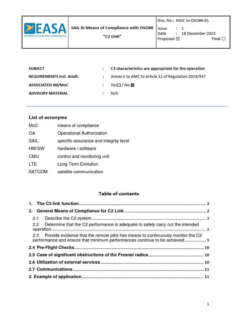 C2 Link Compliance for OSO#6 | PDF | Antenna (Radio) | Latency ...