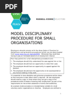 Example Disciplinary Code | PDF