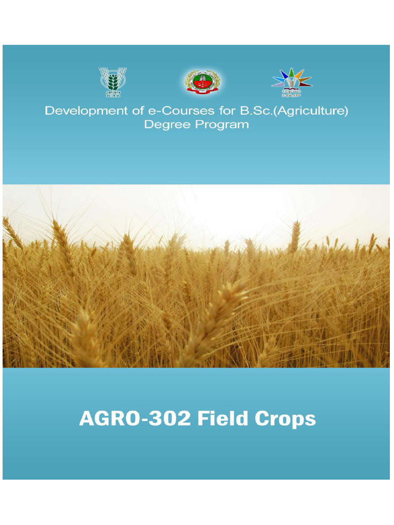 Agronomy of Major Field Crops in India | PDF | Cereals | Legume