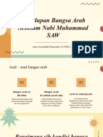 Kehidupan Bangsa Arab Sebelum Nabi Muhammad SAW: Army Ayusalekha Purnayuda (32230001)