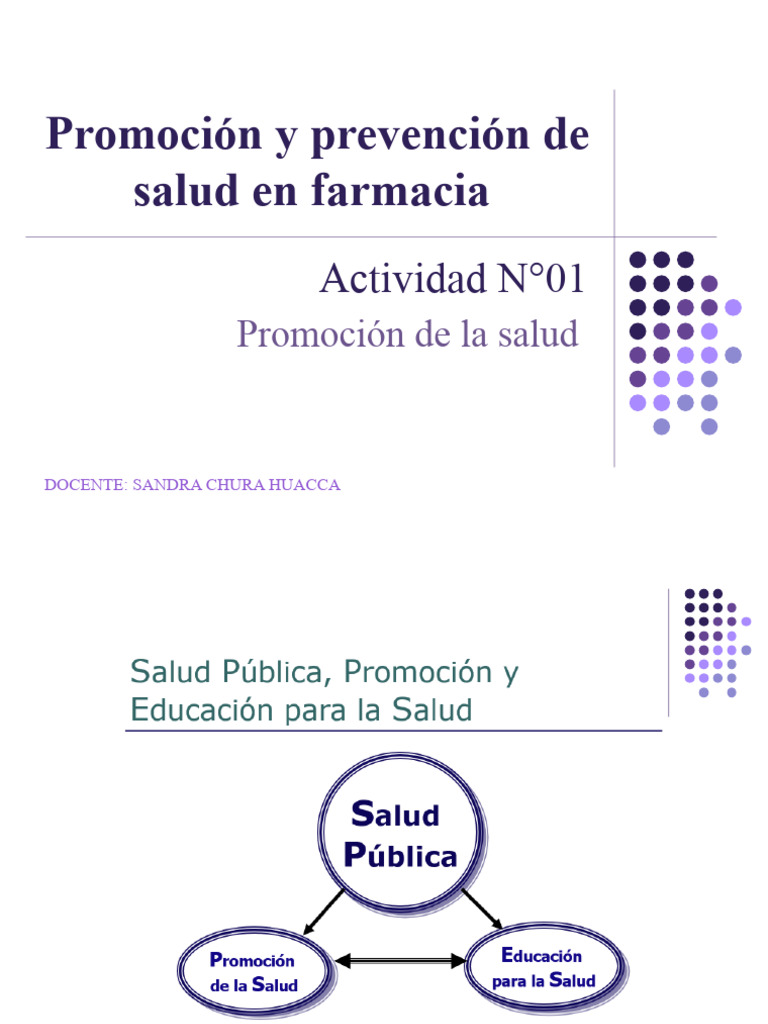 Actividad 1 Promocion De La Salud Pdf Asistencia Sanitaria