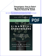 (Download PDF) Financial Shenanigans How To Detect Accounting Gimmicks and Fraud in Financial Reports Howard M Schilit Online Ebook All Chapter PDF