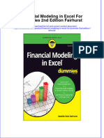(Download PDF) Financial Modeling in Excel For Dummies 2Nd Edition Fairhurst Online Ebook All Chapter PDF
