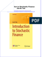 (Download PDF) Introduction To Stochastic Finance Jia An Yan Online Ebook All Chapter PDF
