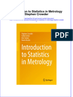 [Download pdf] Introduction To Statistics In Metrology Stephen Crowder online ebook all chapter pdf 