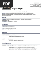 Hajer Mejri CV