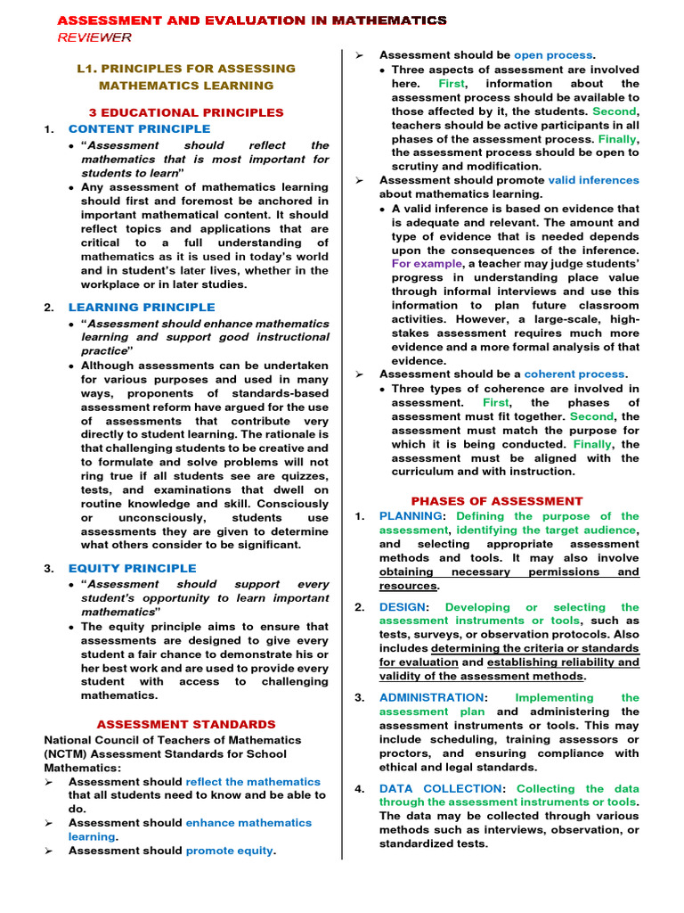 AEM - NOTES | PDF | Educational Assessment | Learning