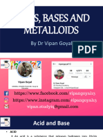 Acids, Bases and Metalloids