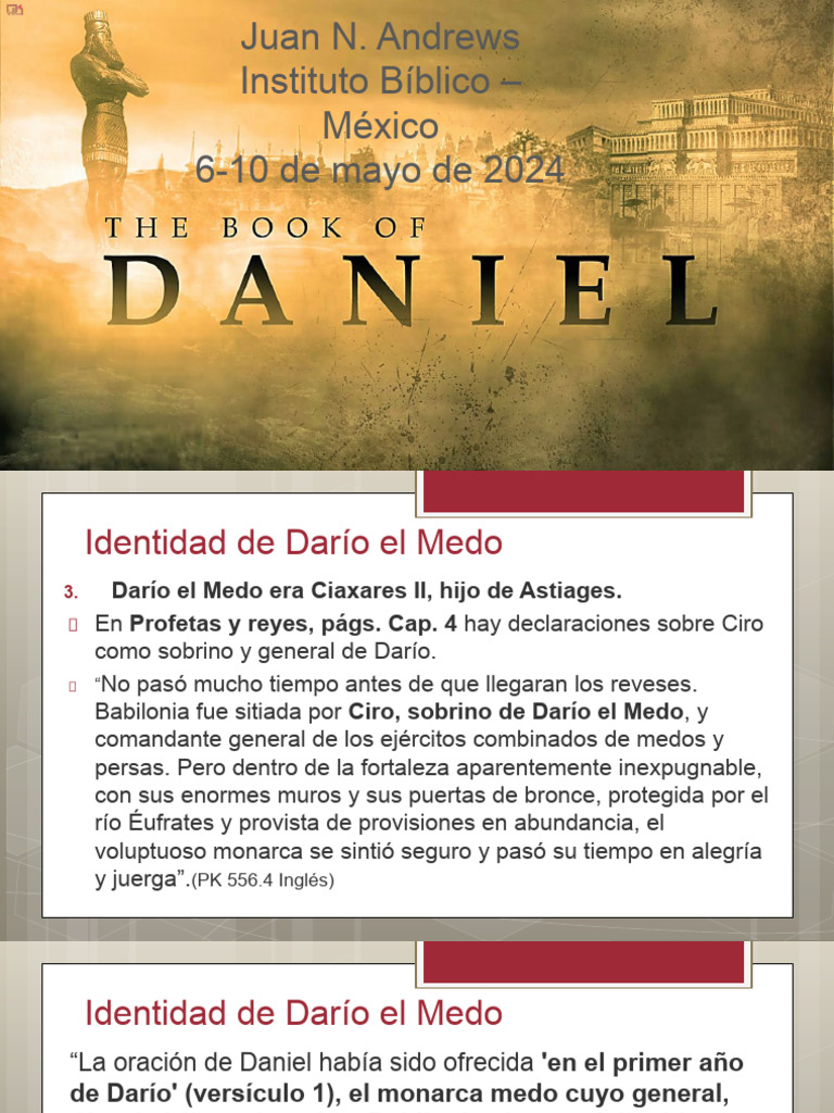 Daniel 7-9 Español | PDF | Daniel (figura bíblica) | Ciro el Grande