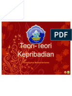 BAB 2 Paradigma Behaviorisme Teori-Teori Kepribadian