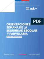 Orientaciones Semana Seguridad Escolar y Parvularia