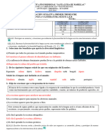 Evaluaciones Trimestrales I Sexto A, B