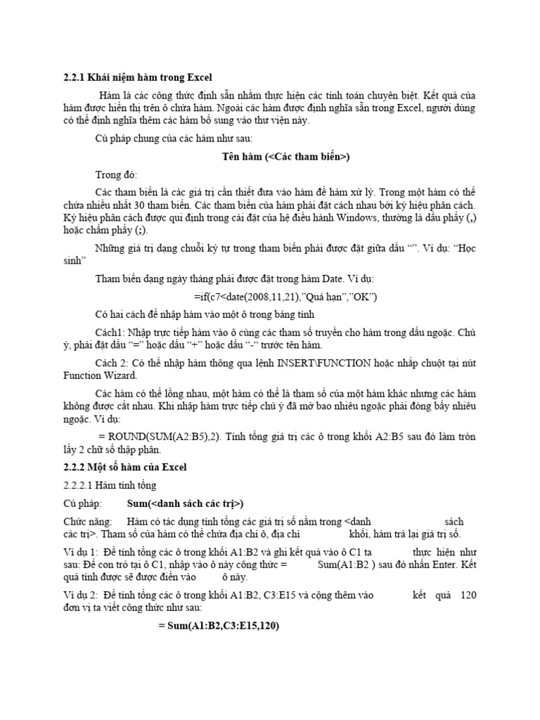 Cac ham excel pdf