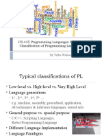 Slides 02 Programming Languages - UET CS - Talha Waheed - Classification of PL