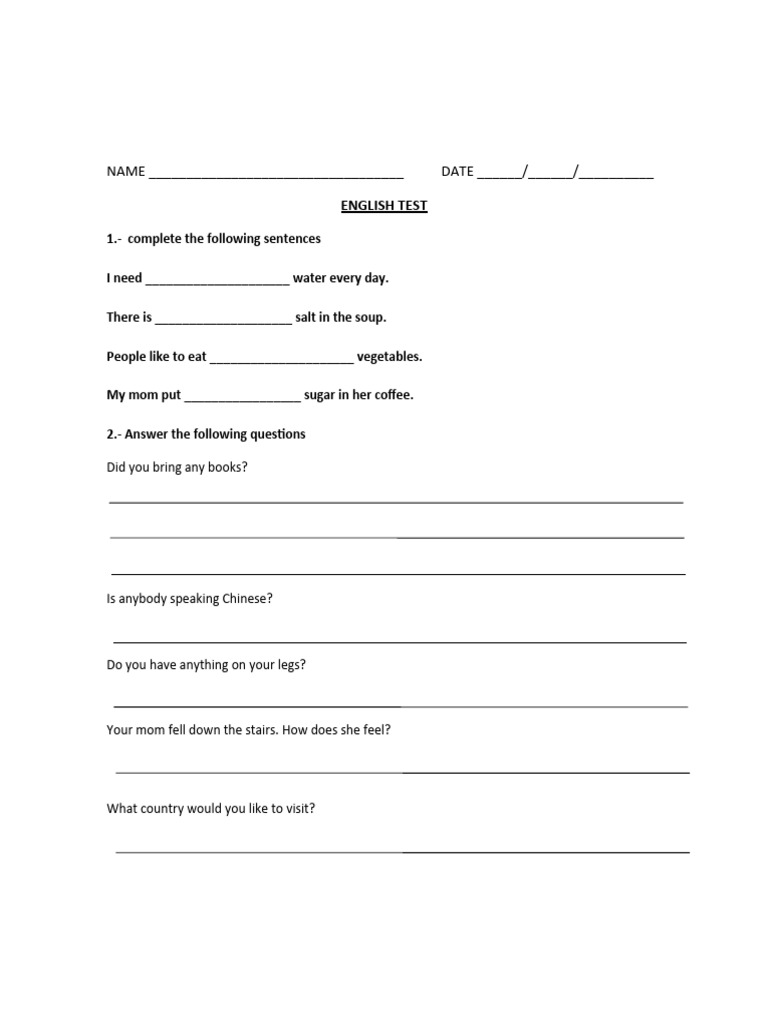 English Language Proficiency Test | PDF | Language Arts & Discipline ...