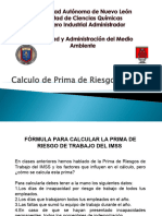 Calculo de Prima de Riesgo Del IMSS