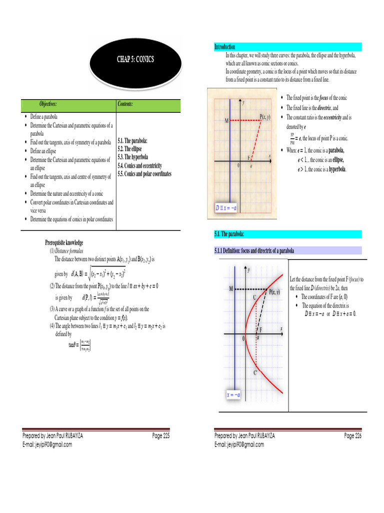 Chap5 Conics 07 | PDF | Ellipse | Elementary Geometry