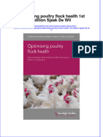 [Download pdf] Optimising Poultry Flock Health 1St Edition Sjaak De Wit online ebook all chapter pdf 