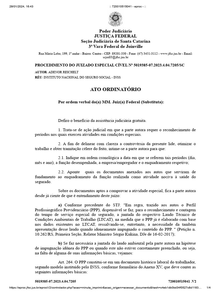 Ato Ordinatório - Dispensa de Laudo. | PDF | Justiça | Crime e Violência