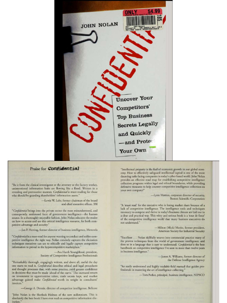 CONFIDENTIAL BY JOHN NOLAN ENGISH PAPERBACK FREE SHIPPING