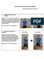 Pauta de Ejercicios para Movilidad de Hombros