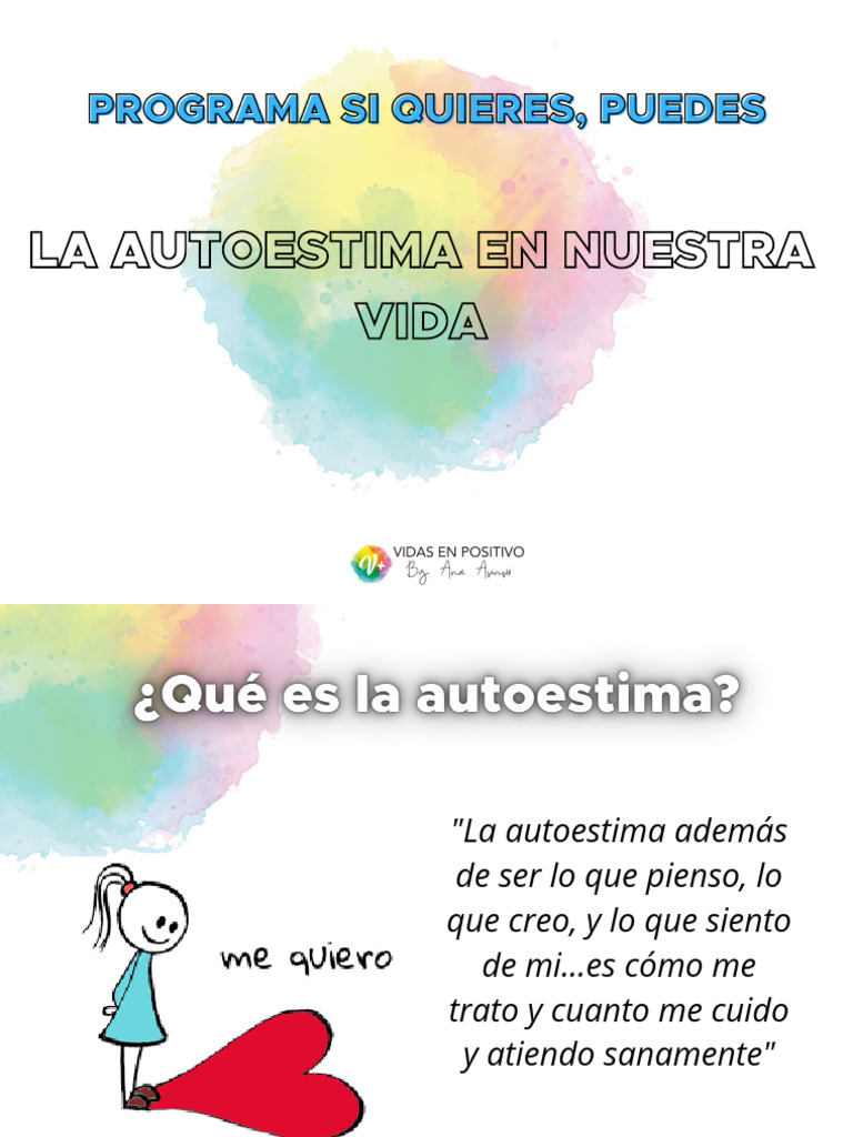 Claves para Mejorar la Autoestima | PDF | Autoestima | Amor