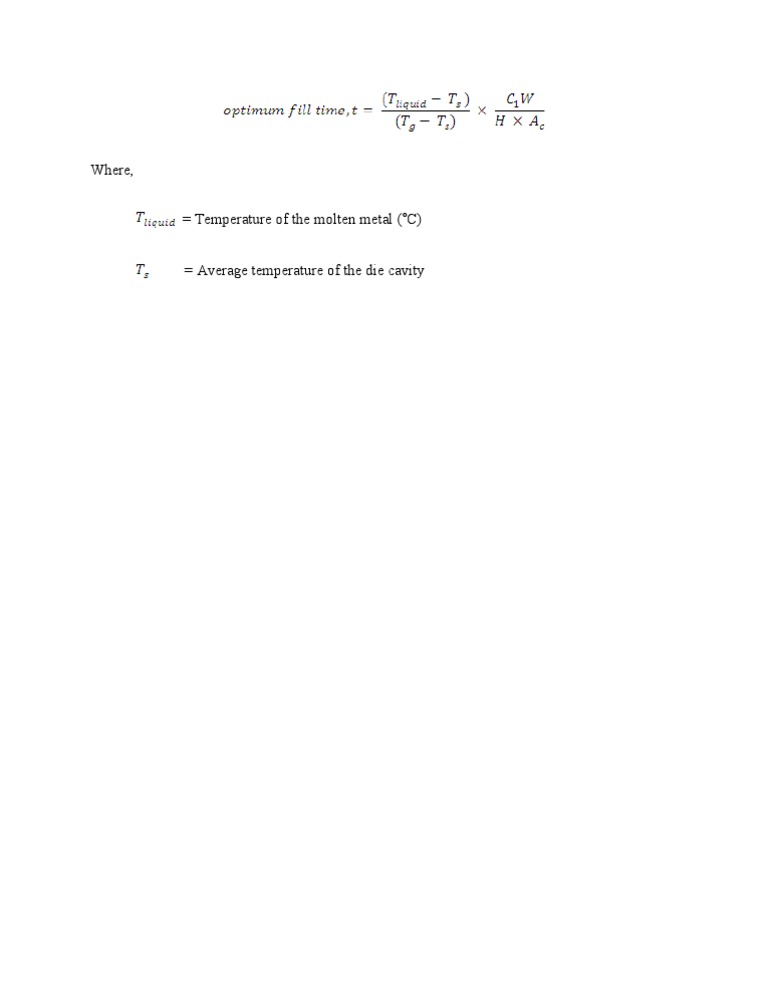 Optimum Fill Time | PDF | Technology & Engineering