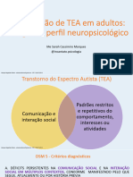 Slides Identificacao de TEA em Adultos. Testagem e Perfil Neuropsicologico